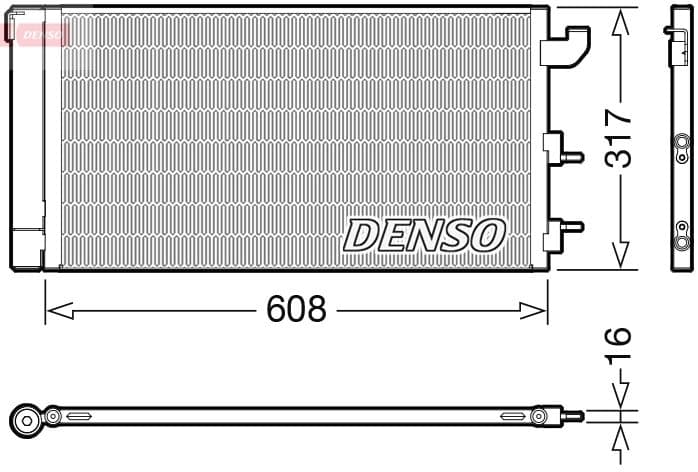 Kondensators, Gaisa kond. sistēma DENSO DCN09144 1