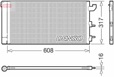 Kondensators, Gaisa kond. sistēma DENSO DCN09144 1