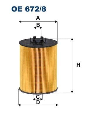 Eļļas filtrs FILTRON OE 672/8 1