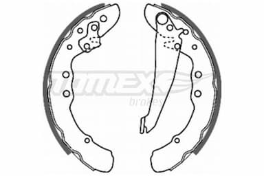 Bremžu loku komplekts TOMEX Brakes TX 20-70 1