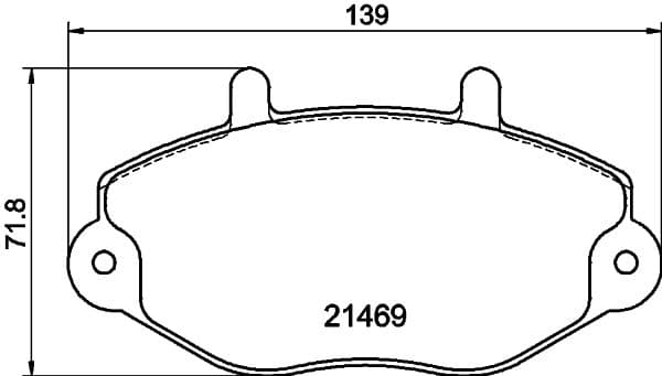 Bremžu uzliku kompl., Disku bremzes HELLA PAGID 8DB 355 006-401 1