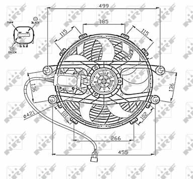 Ventilators, Motora dzesēšanas sistēma NRF 47747 1