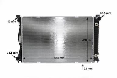 Radiators, Motora dzesēšanas sistēma MAHLE CR 830 000S 12