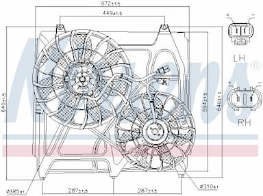 Ventilators, Motora dzesēšanas sistēma NISSENS 85271 6