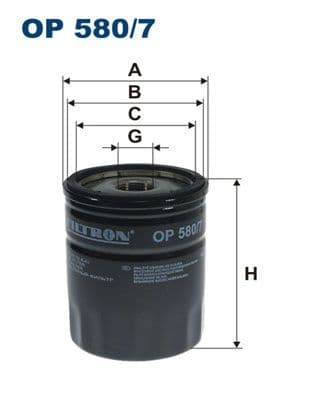 Eļļas filtrs FILTRON OP 580/7 1