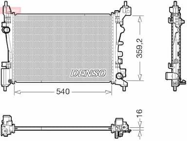 Radiators, Motora dzesēšanas sistēma DENSO DRM20130 1