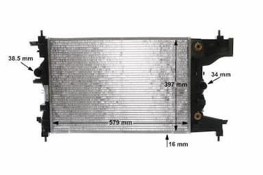 Radiators, Motora dzesēšanas sistēma MAHLE CR 2122 000S 12