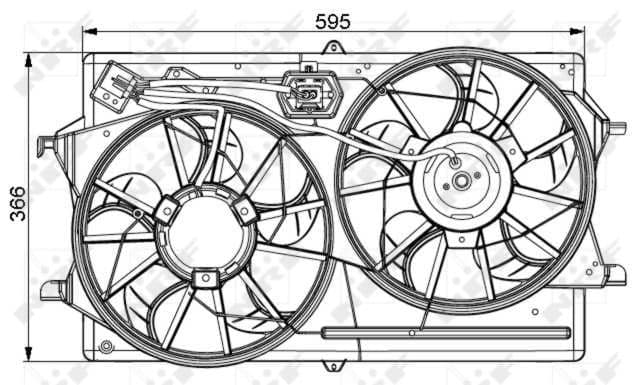 Ventilators, Motora dzesēšanas sistēma NRF 47061 1