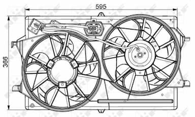 Ventilators, Motora dzesēšanas sistēma NRF 47061 1