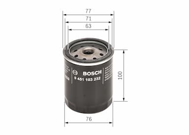 Eļļas filtrs BOSCH 0 451 103 232 5