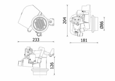 Radiators, Izplūdes gāzu recirkulācija MAHLE CE 40 000P 1