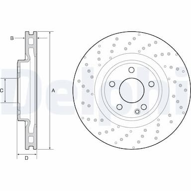 Bremžu diski DELPHI BG4658C 1