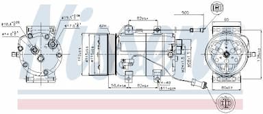 Kompresors, Gaisa kond. sistēma NISSENS 89452 5