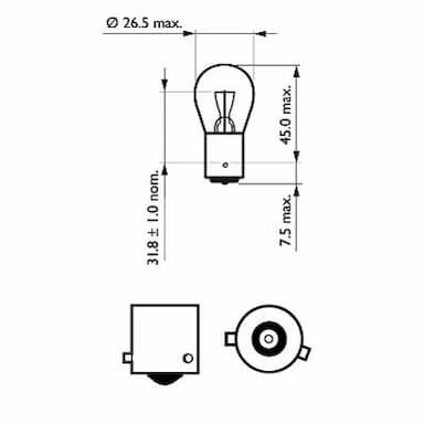 Kvēlspuldze PHILIPS 12088CP 3