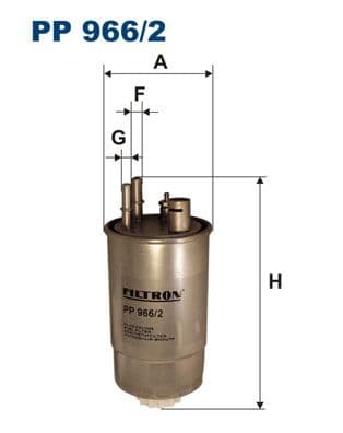 Degvielas filtrs FILTRON PP 966/2 1