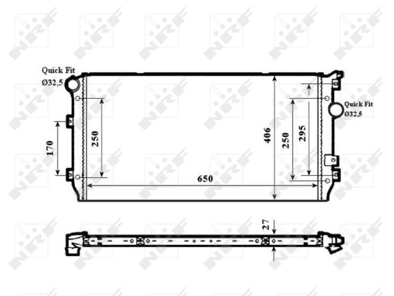 Radiators, Motora dzesēšanas sistēma NRF 58339 1