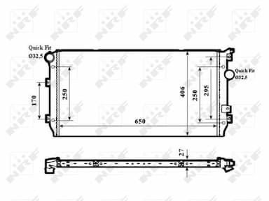 Radiators, Motora dzesēšanas sistēma NRF 58339 1