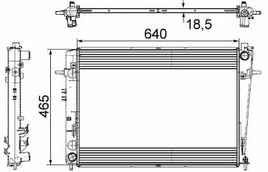 Radiators, Motora dzesēšanas sistēma MAHLE CR 909 000P 2