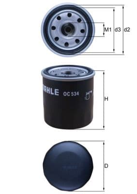 Eļļas filtrs KNECHT OC 534 1