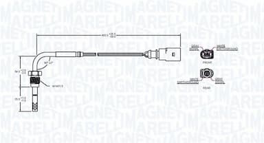 Devējs, Izplūdes gāzu temperatūra MAGNETI MARELLI 172000037010 2