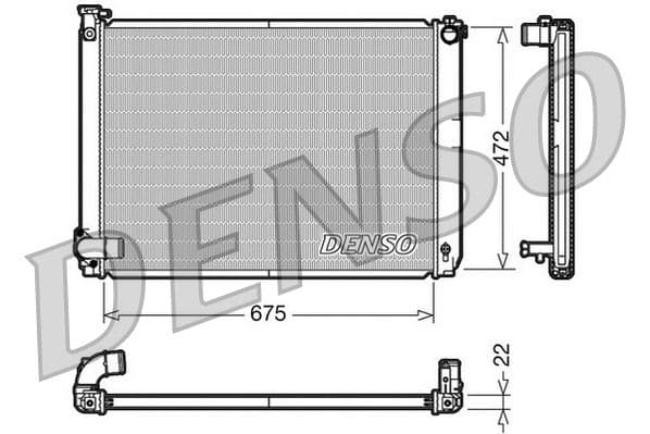 Radiators, Motora dzesēšanas sistēma DENSO DRM51005 1