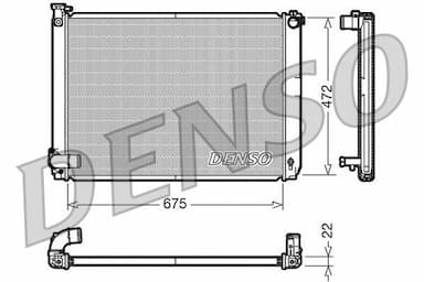 Radiators, Motora dzesēšanas sistēma DENSO DRM51005 1