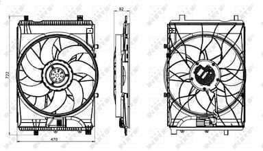 Ventilators, Motora dzesēšanas sistēma NRF 47849 3