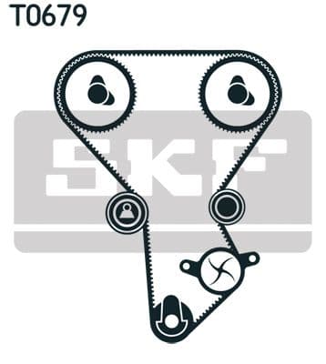 Zobsiksnas komplekts SKF VKMA 94601 2