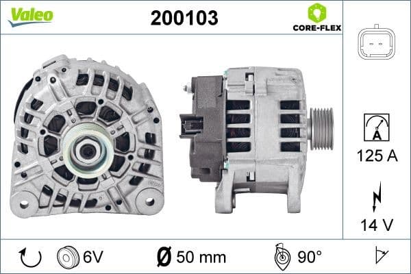 Ģenerators VALEO 200103 1