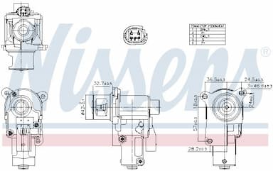 Izpl. gāzu recirkulācijas vārsts NISSENS 98552 1