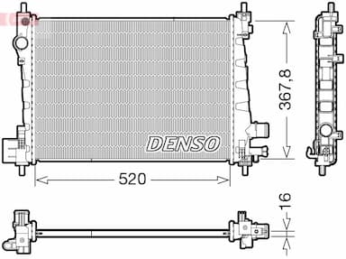 Radiators, Motora dzesēšanas sistēma DENSO DRM20127 1