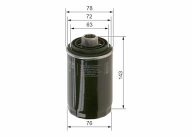 Eļļas filtrs BOSCH F 026 407 080 5