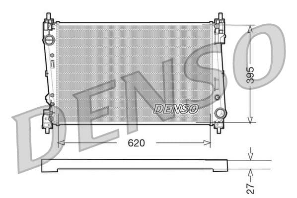 Radiators, Motora dzesēšanas sistēma DENSO DRM09112 1