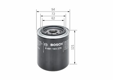 Eļļas filtrs BOSCH 0 451 103 278 5