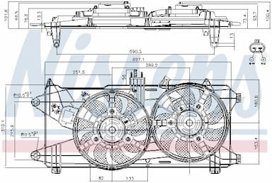 Ventilators, Motora dzesēšanas sistēma NISSENS 85130 6