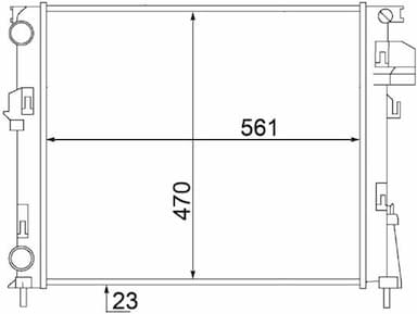 Radiators, Motora dzesēšanas sistēma MAHLE CR 1504 000S 2
