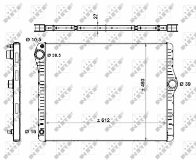 Radiators, Motora dzesēšanas sistēma NRF 50479 5