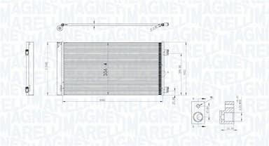 Kondensators, Gaisa kond. sistēma MAGNETI MARELLI 350203747000 1