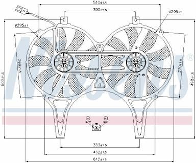 Ventilators, Motora dzesēšanas sistēma NISSENS 85149 6