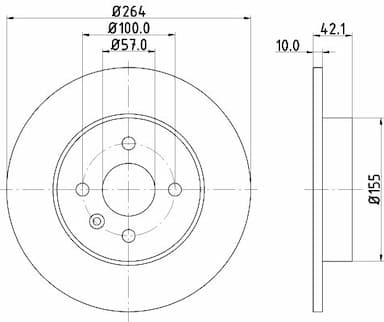 Bremžu diski HELLA 8DD 355 110-271 4