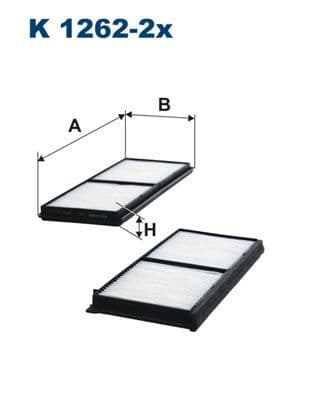 Filtrs, Salona telpas gaiss FILTRON K 1262-2x 1