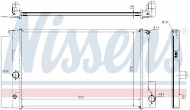 Radiators, Motora dzesēšanas sistēma NISSENS 64692 5