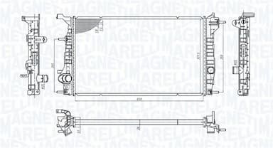 Radiators, Motora dzesēšanas sistēma MAGNETI MARELLI 350213200600 2