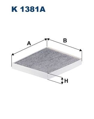 Filtrs, Salona telpas gaiss FILTRON K 1381A 1