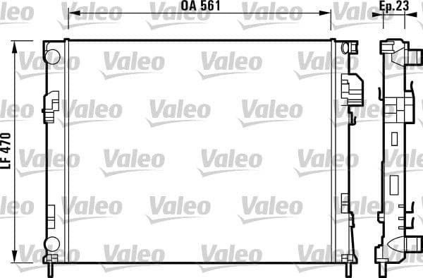 Radiators, Motora dzesēšanas sistēma VALEO 732853 1