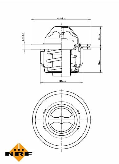 Termostats, Dzesēšanas šķidrums NRF 725089 5