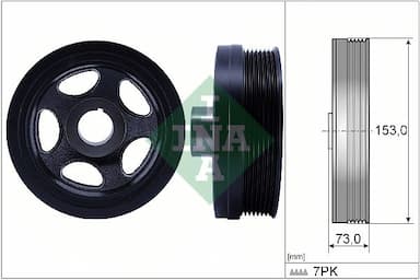 Piedziņas skriemelis, Kloķvārpsta Schaeffler INA 544 0183 10 1