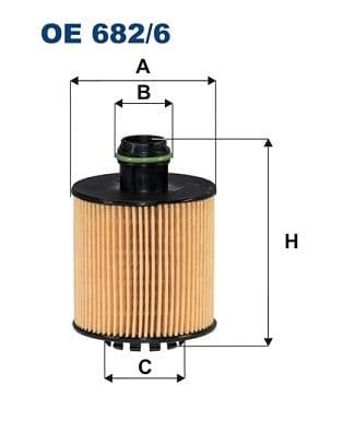 Eļļas filtrs FILTRON OE 682/6 1