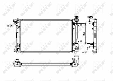 Radiators, Motora dzesēšanas sistēma NRF 53395 1