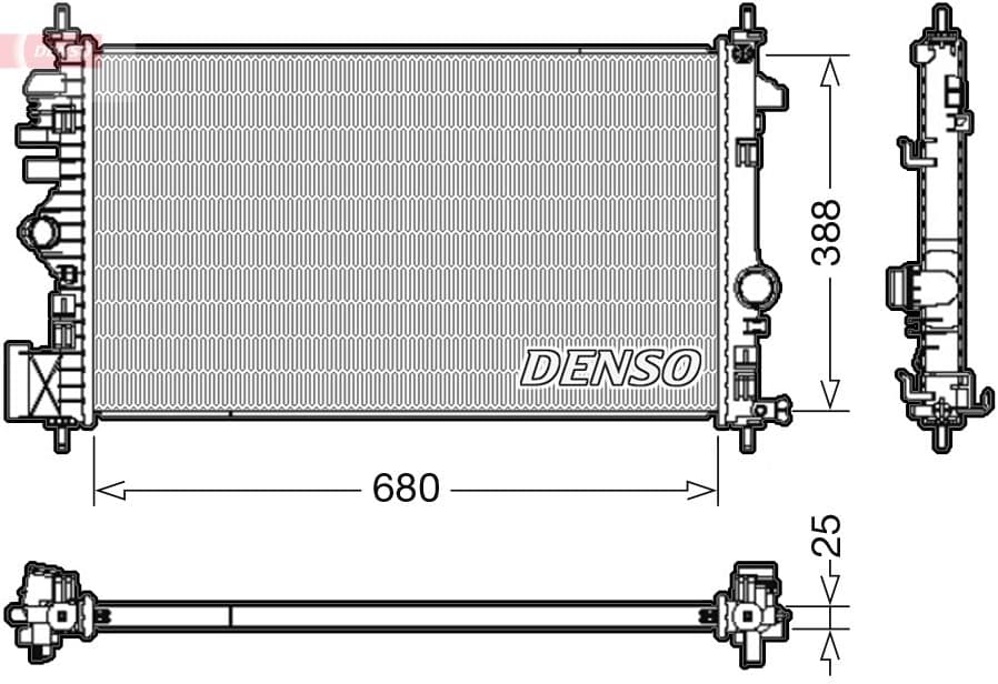 Radiators, Motora dzesēšanas sistēma DENSO DRM20109 1